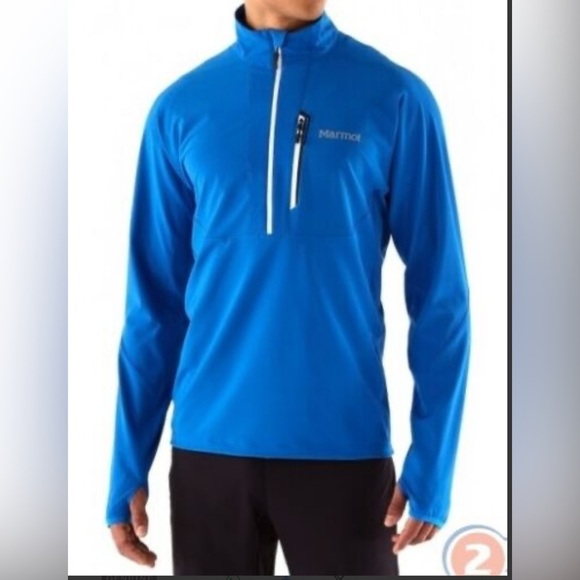 Marmot Men's Vibrant Blue Performance Jacket - Picture 1 of 9